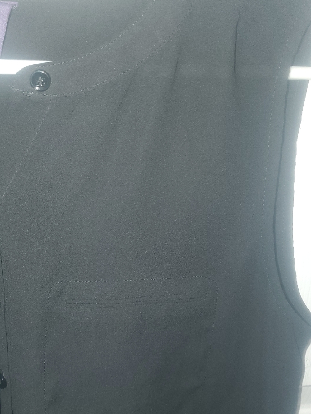 NYDJ Black Sleeveless Keyhole Back Blouse - Picture 3 of 6